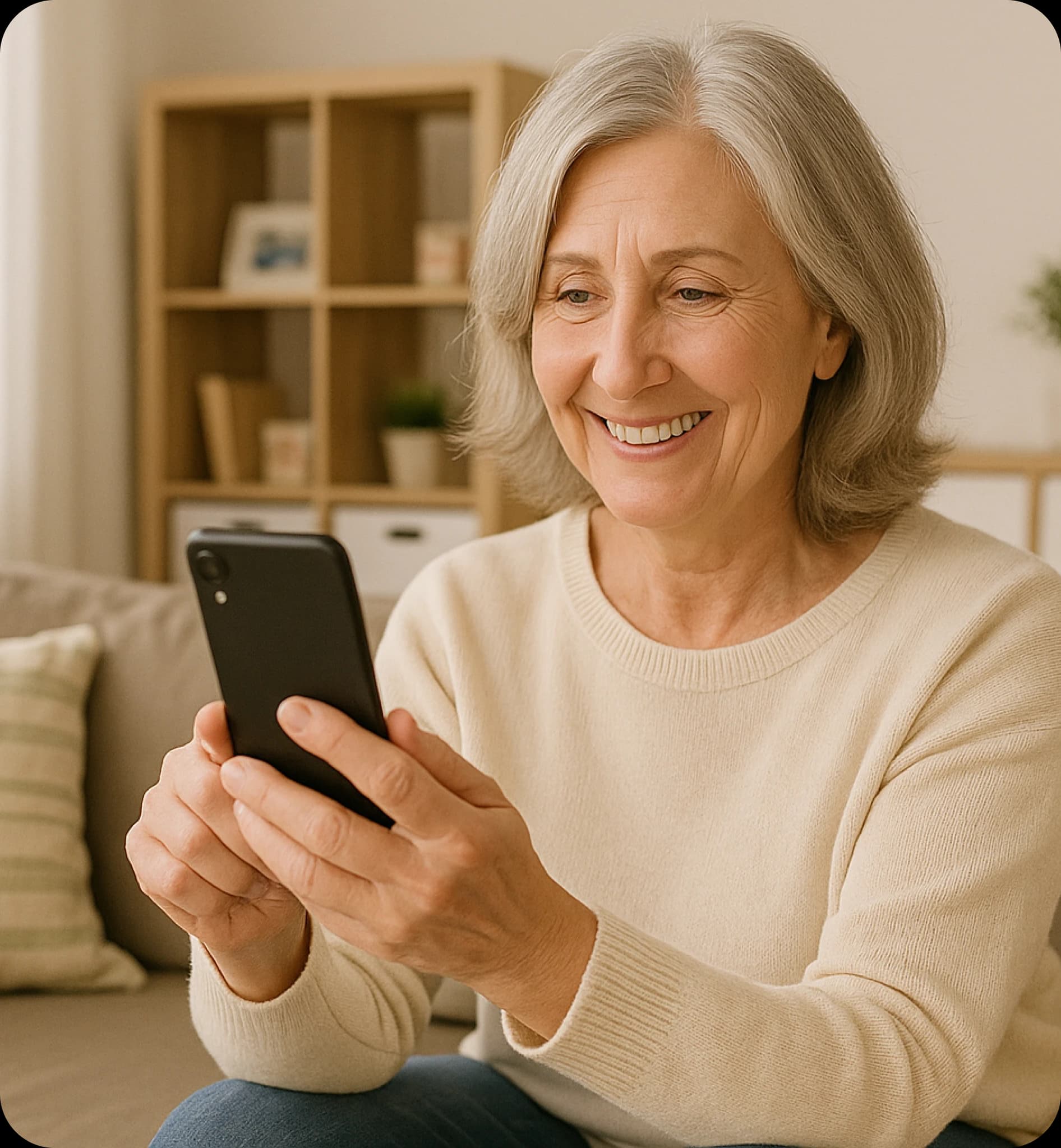 Patient looking at screen